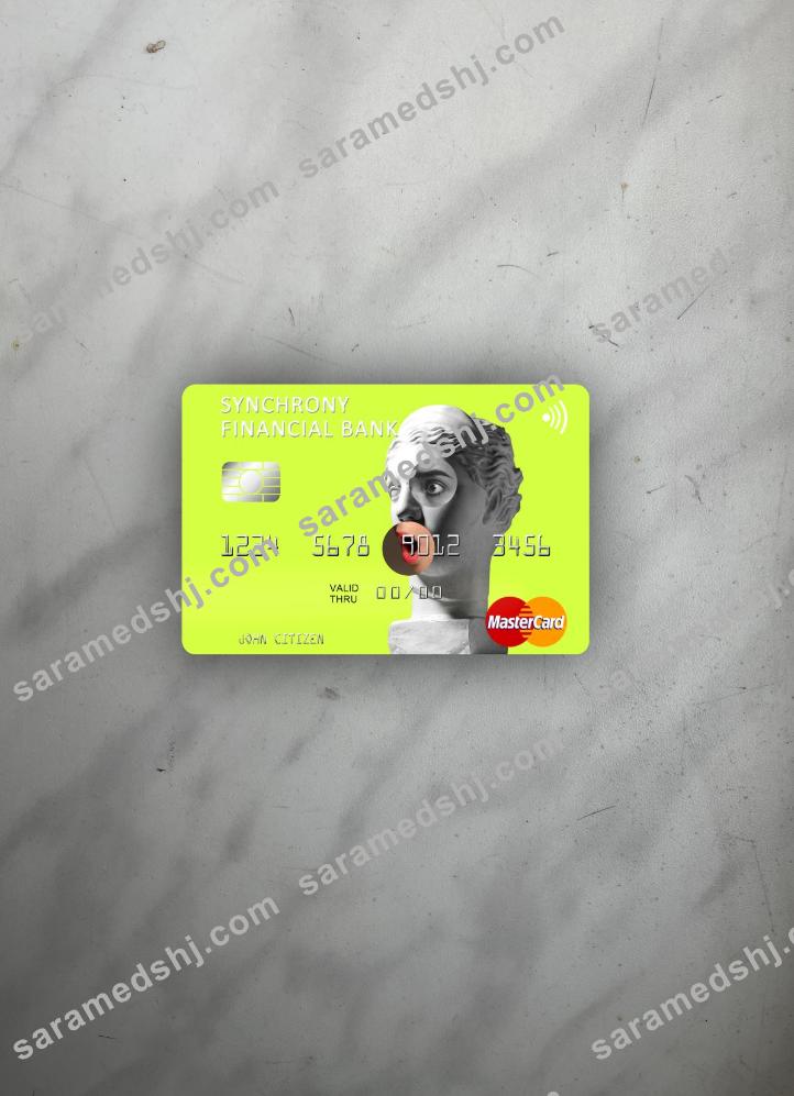 USA Synchrony Financial Bank mastercard photolook front
